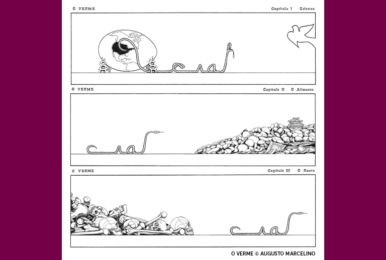 Imagem com um dos cartoons.