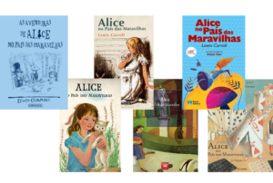 Imagem com várias capas de livros infantis.