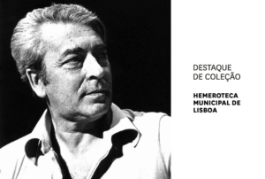 Imagem com o retrato do escritor.