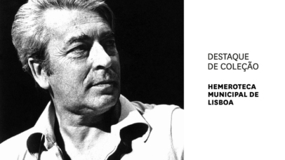 Imagem com o retrato do escritor.