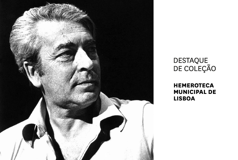 Imagem com o retrato do escritor.