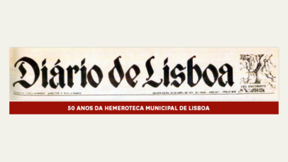 Imagem com o cabeçalho do jornal Diário de Lisboa.