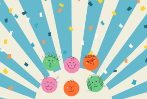 Imagem com ilustração infantil.