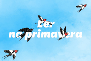 Imagem de uma ilustração com andorinhas.