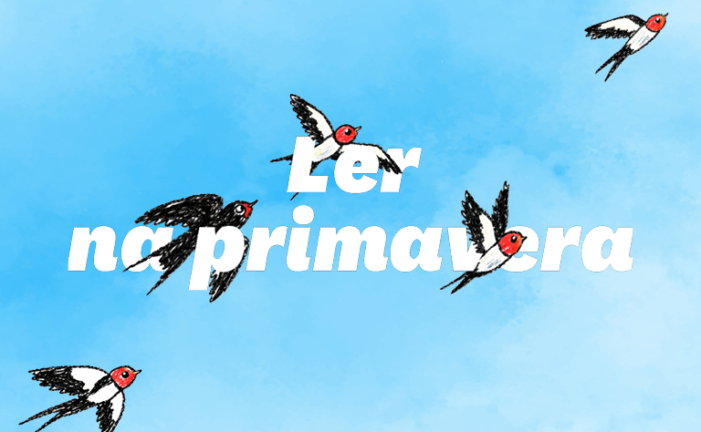 Imagem de uma ilustração com andorinhas.