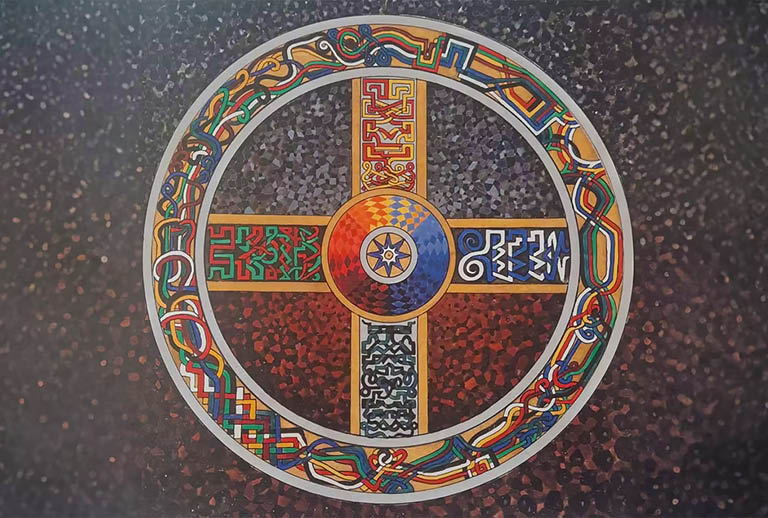 Imagem com um mandala.