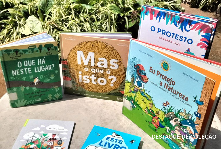 Imagem com diversas capas de livros.