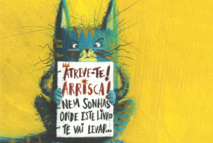 Imagem com ilustração de um gato.